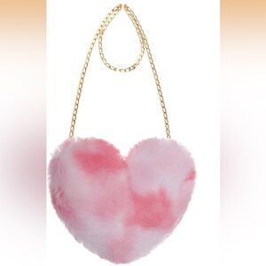 Fuzzy Heart Bag